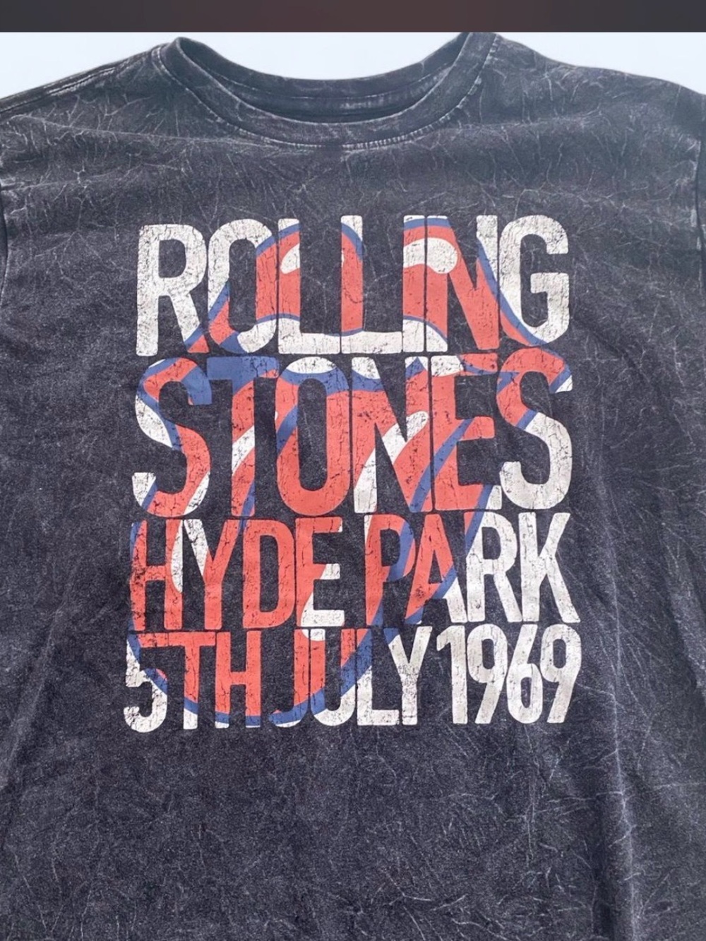 Rolling Stones Hyde Park 5th July 1969 Graphic Tee - Black